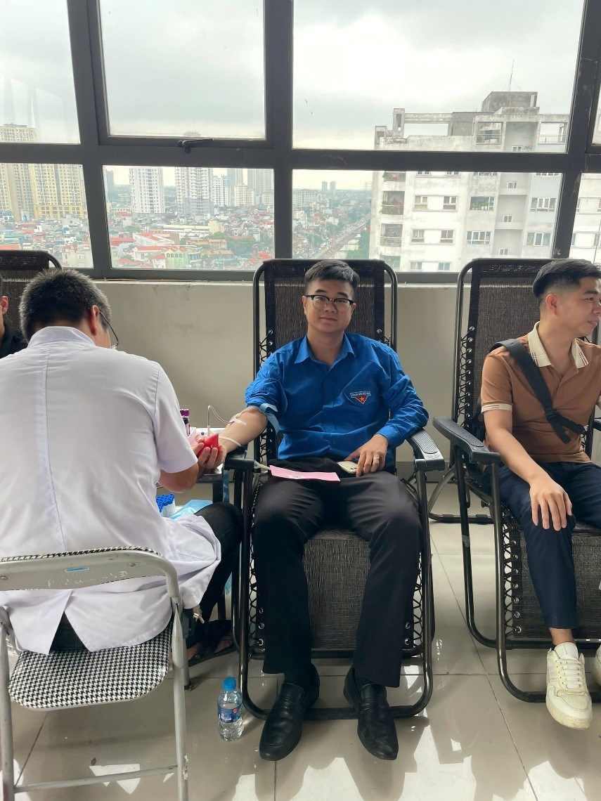 Đoàn TNCS Hồ Chí Minh Cục Bản quyền tác giả tham gia Ngày hội hiến máu VTC 2025 - ảnh 1