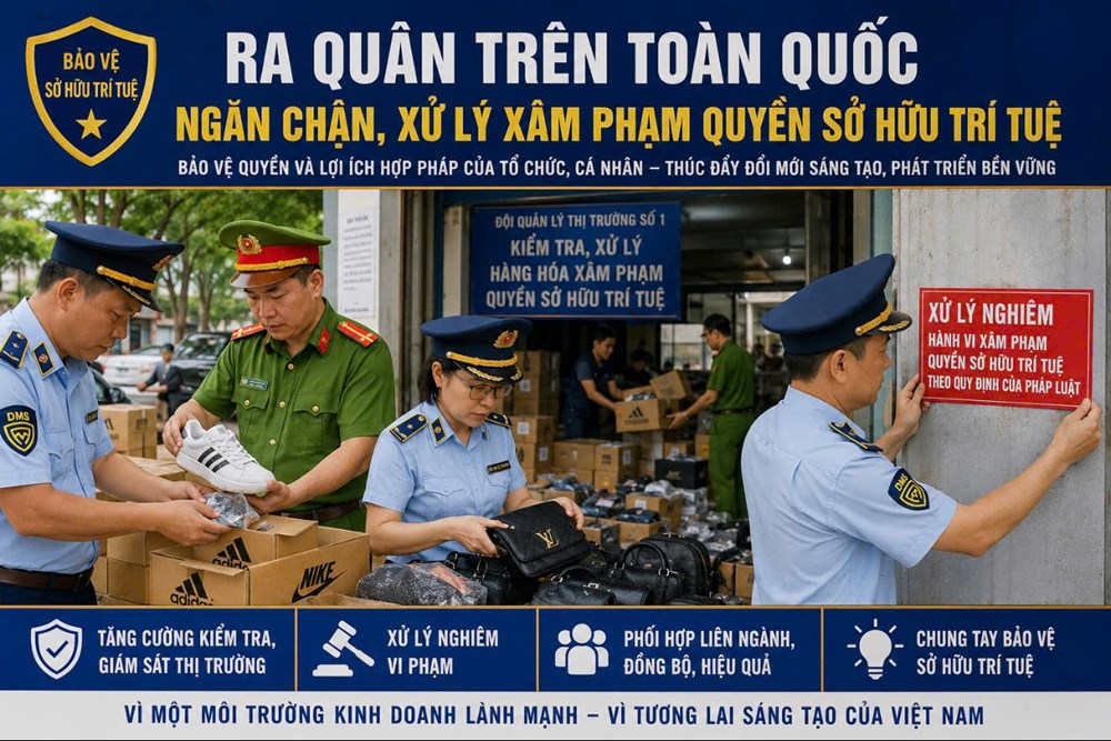 Ra quân ngăn chặn, xử lý hành vi xâm phạm quyền sở hữu trí tuệ trên toàn quốc từ ngày 07/5 - 30/5/2026 - ảnh 1