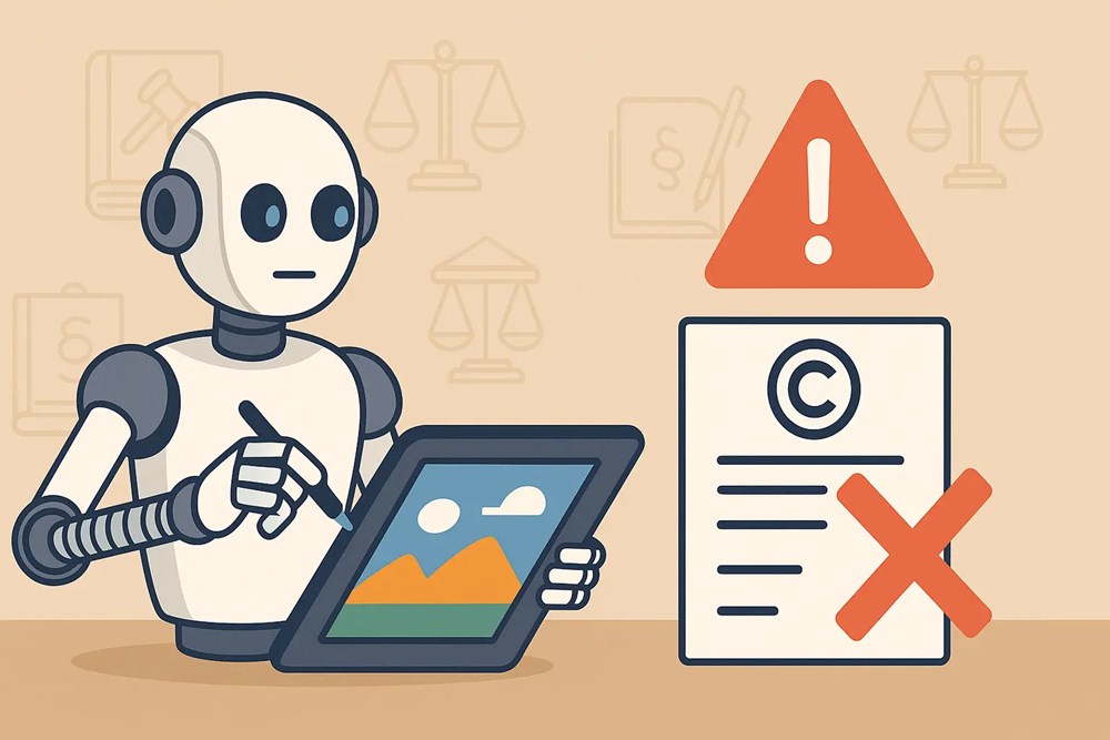 Sử dụng hình ảnh minh hoạ do AI vẽ cho mục đích thương mại có được bảo hộ quyền tác giả không? - ảnh 1