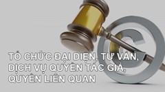 Tổ chức đại diện, tư vấn, dịch vụ quyền tác giả, quyền liên quan