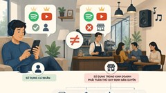 Tiền bản quyền khi khai thác và sử dụng tác phẩm âm nhạc  trong quán cafe