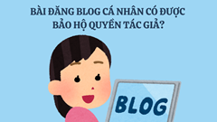 Bài đăng Blog cá nhân có được bảo hộ quyền tác giả?