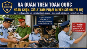 Ra quân ngăn chặn, xử lý hành vi xâm phạm quyền sở hữu trí tuệ trên toàn quốc từ ngày 07/5 - 30/5/2026