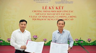 Cục Bản quyền tác giả và Cục A05 (Bộ Công an) ký kết Chương trình phối hợp tăng cường bảo vệ quyền tác giả trên môi trường số