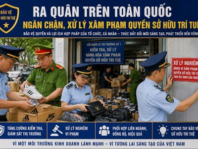 Ra quân ngăn chặn, xử lý hành vi xâm phạm quyền sở hữu trí tuệ trên toàn quốc từ ngày 07/5 - 30/5/2026