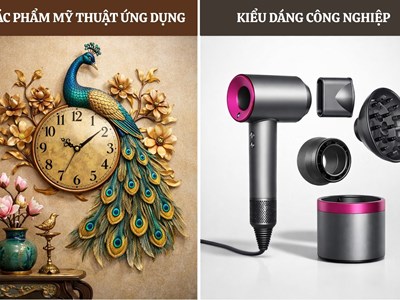 Phân biệt tác phẩm mỹ thuật ứng dụng và kiểu dáng công nghiệp