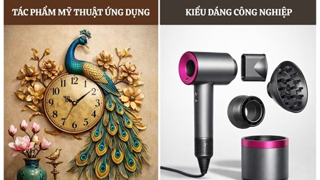 Phân biệt tác phẩm mỹ thuật ứng dụng và kiểu dáng công nghiệp
