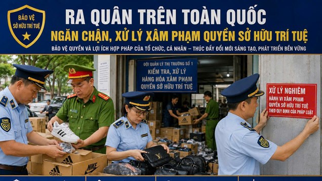 Ra quân ngăn chặn, xử lý hành vi xâm phạm quyền sở hữu trí tuệ trên toàn quốc từ ngày 07/5 - 30/5/2026